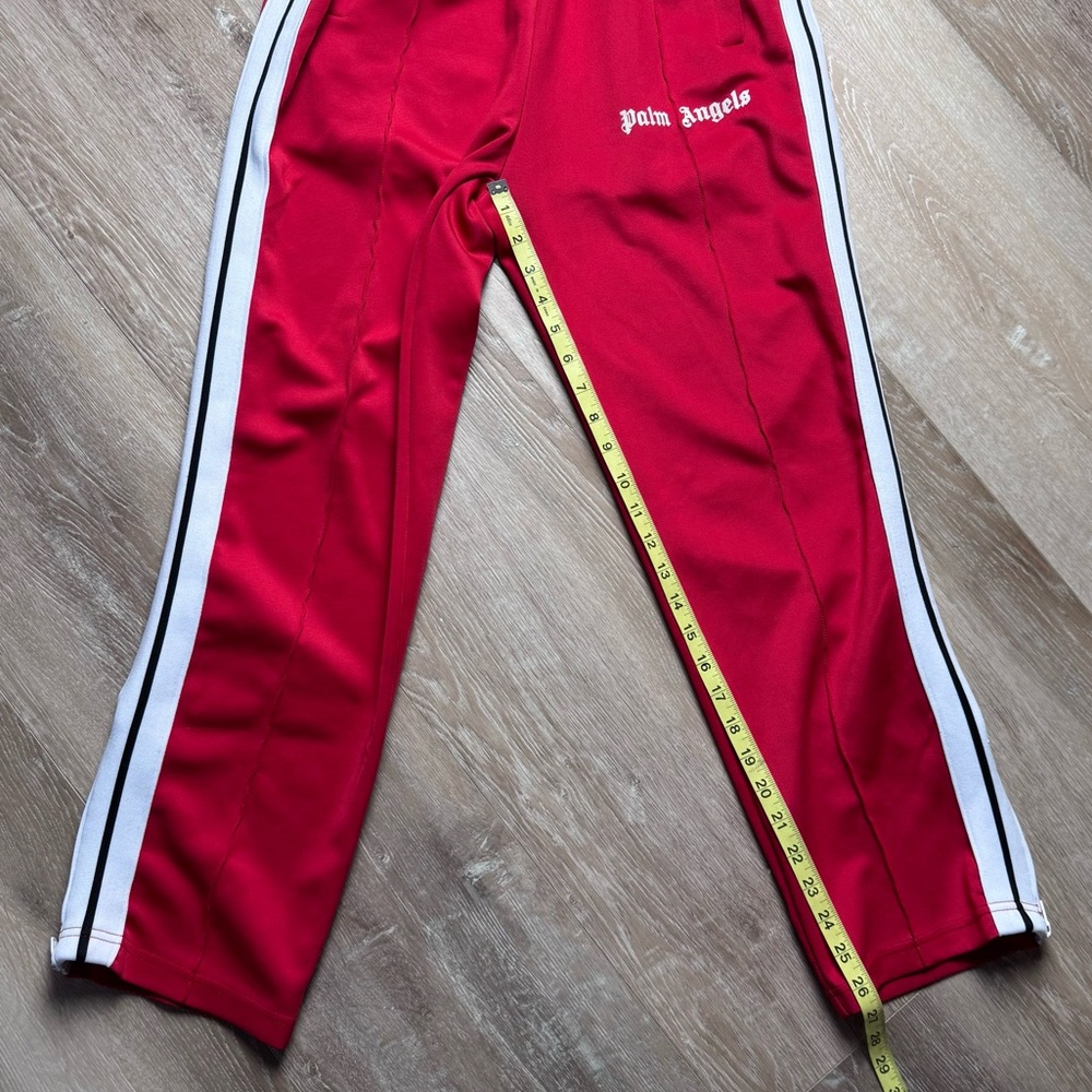 Palm Angels Men’s Sweat Pants Size Medium Red - Picture 4 of 7